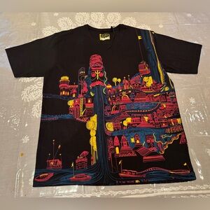 100% COTTON TSHIRT XL MYTHOLOGICAL KASHI PRINT. UNISEX. Brand: PLAYCLAN